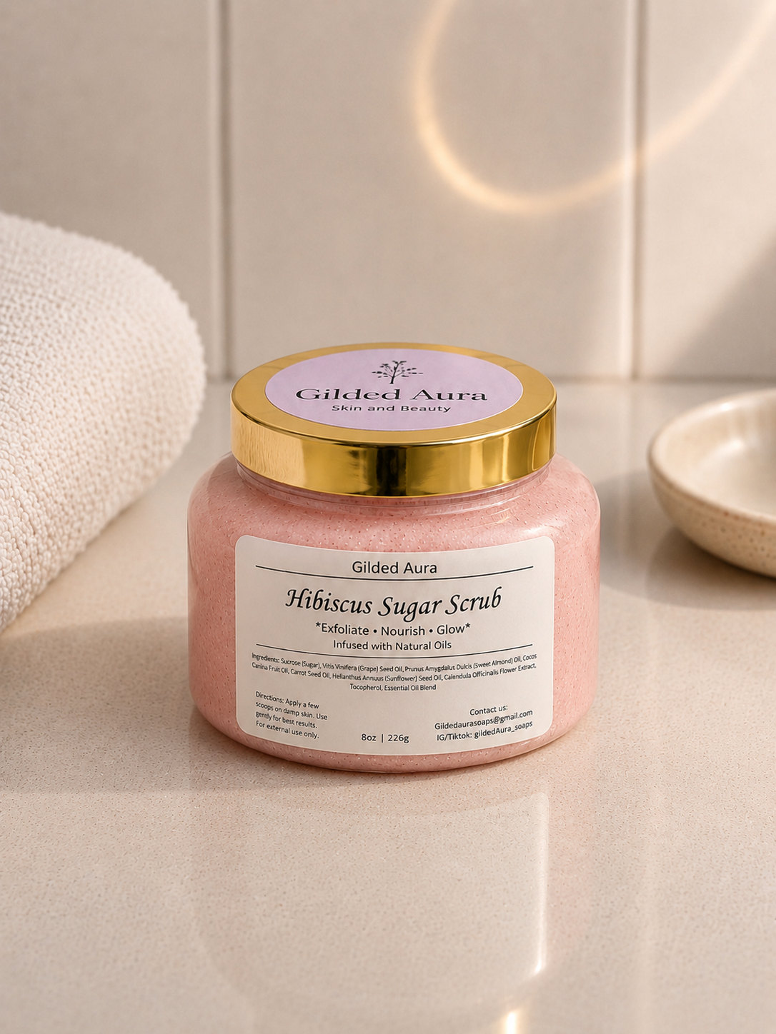 Hibiscus Sugar Scrub