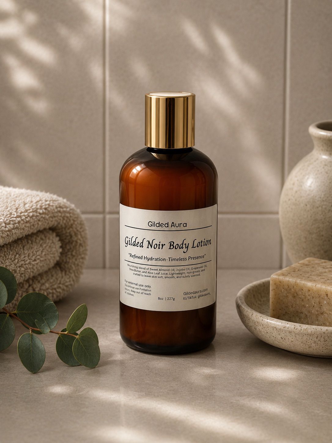 Gentleman's Gilded Noir Body Lotion